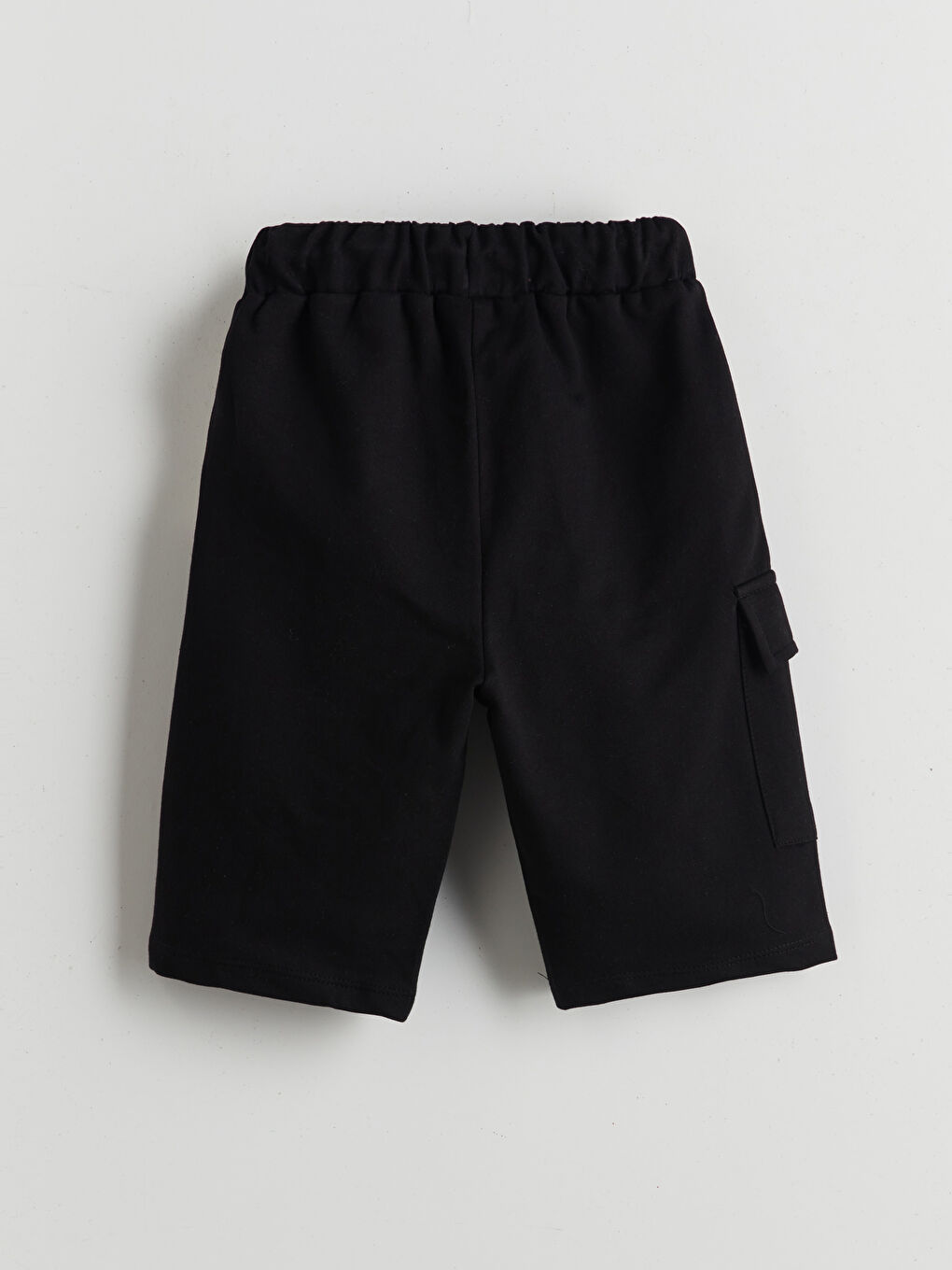 Siyah Beli Lastikli Beşiktaş Baskılı Erkek Çocuk Şort-2