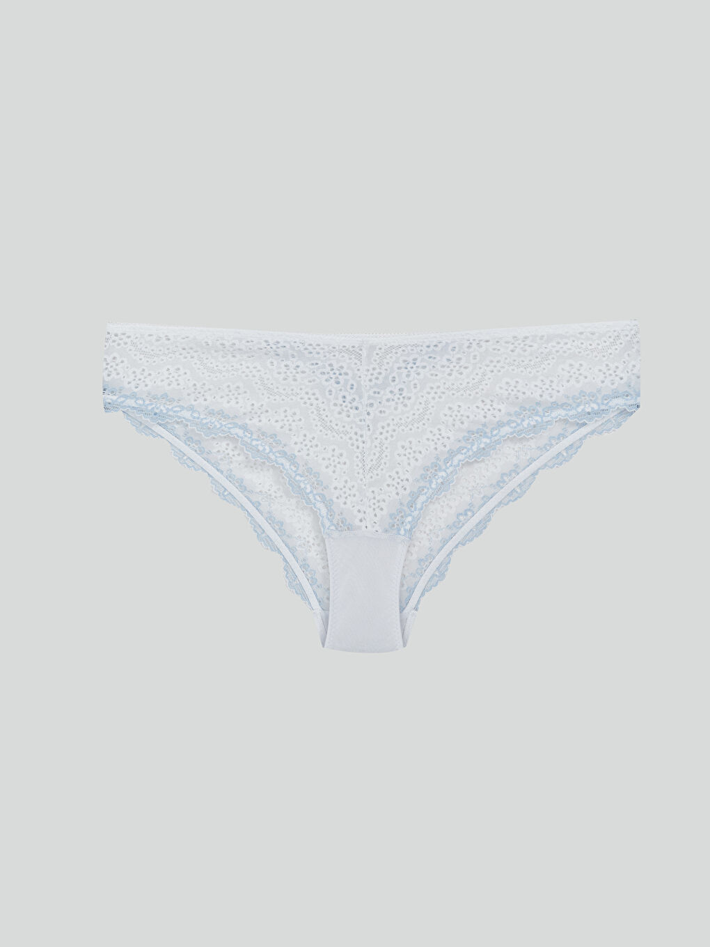 Lila Dantelli Fantezi Bikini Külot-1