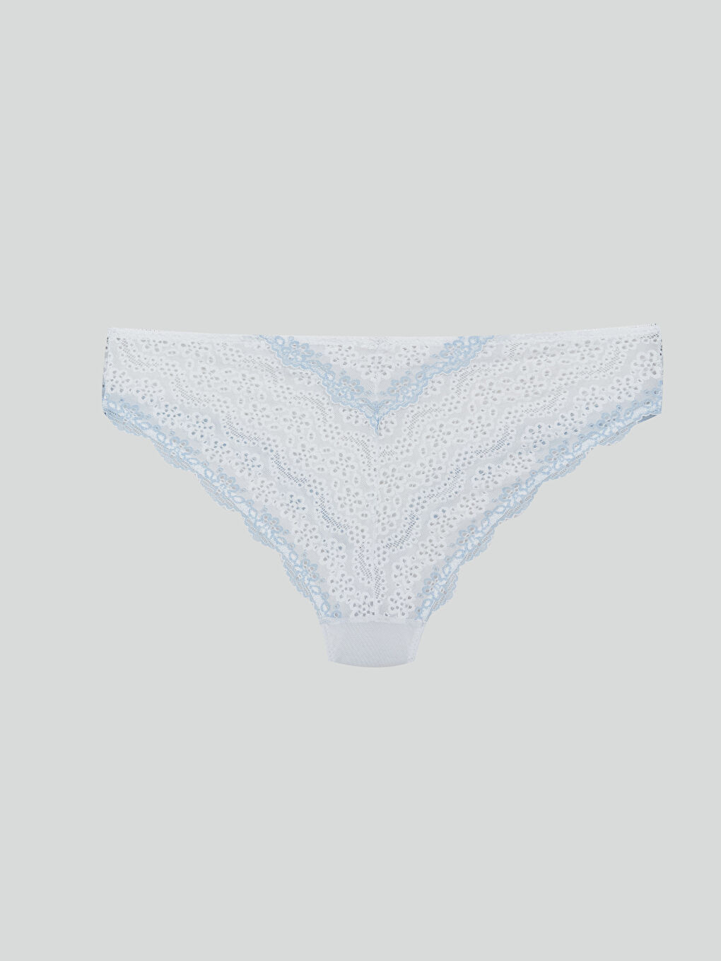 Lila Dantelli Fantezi Bikini Külot-2