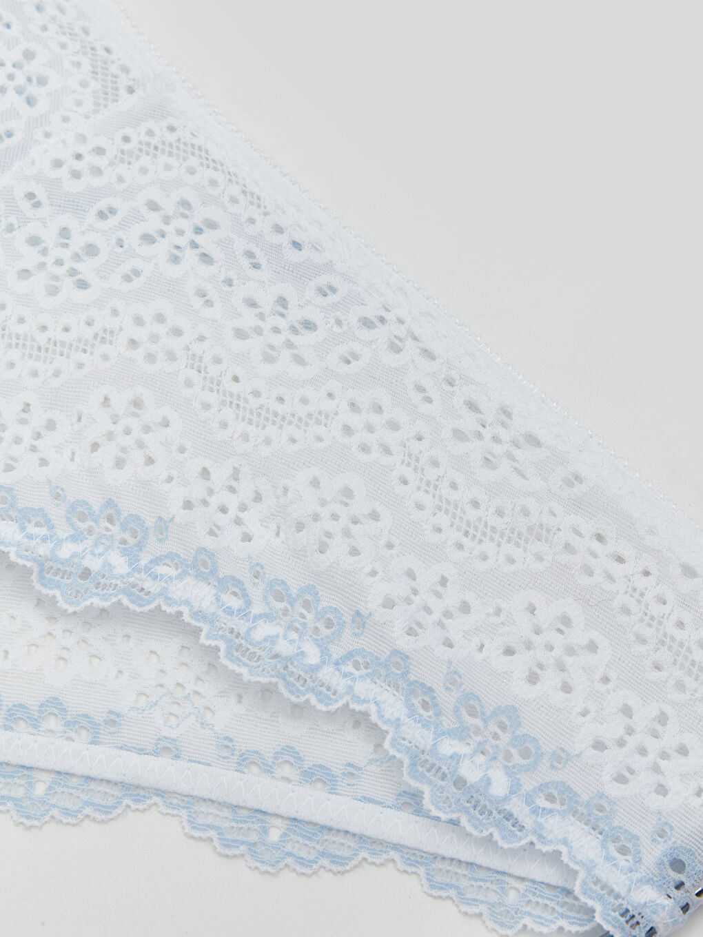 Lila Dantelli Fantezi Bikini Külot-3