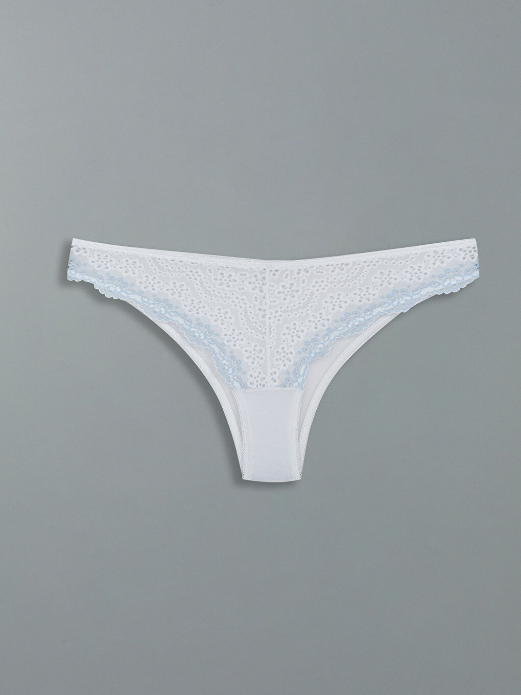 Lila Dantelli Fantezi Brazilian Külot-1