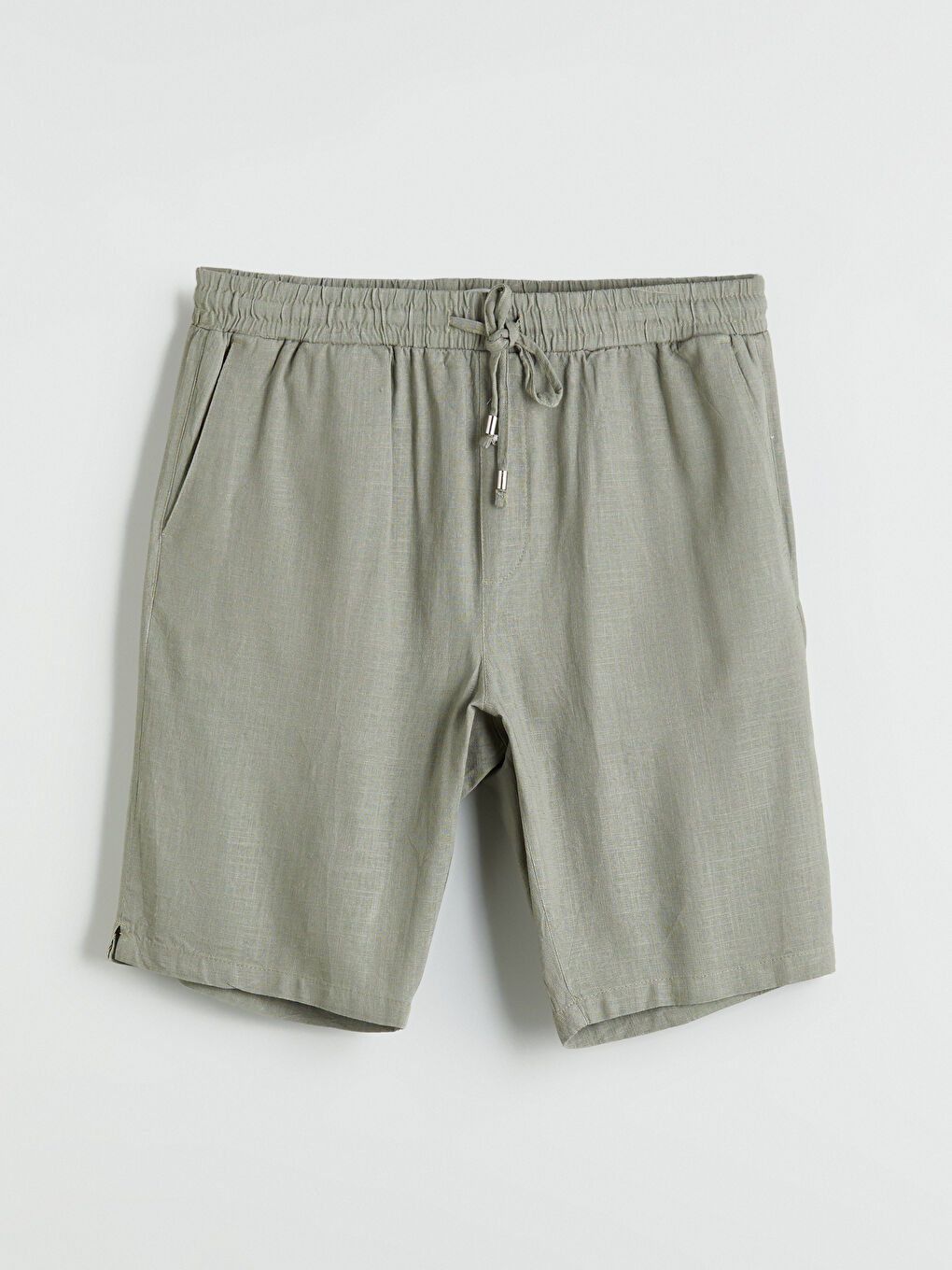 LCW Vision Standard Fit Linen Blend Men's Shorts -S5G226Z8-GNZ