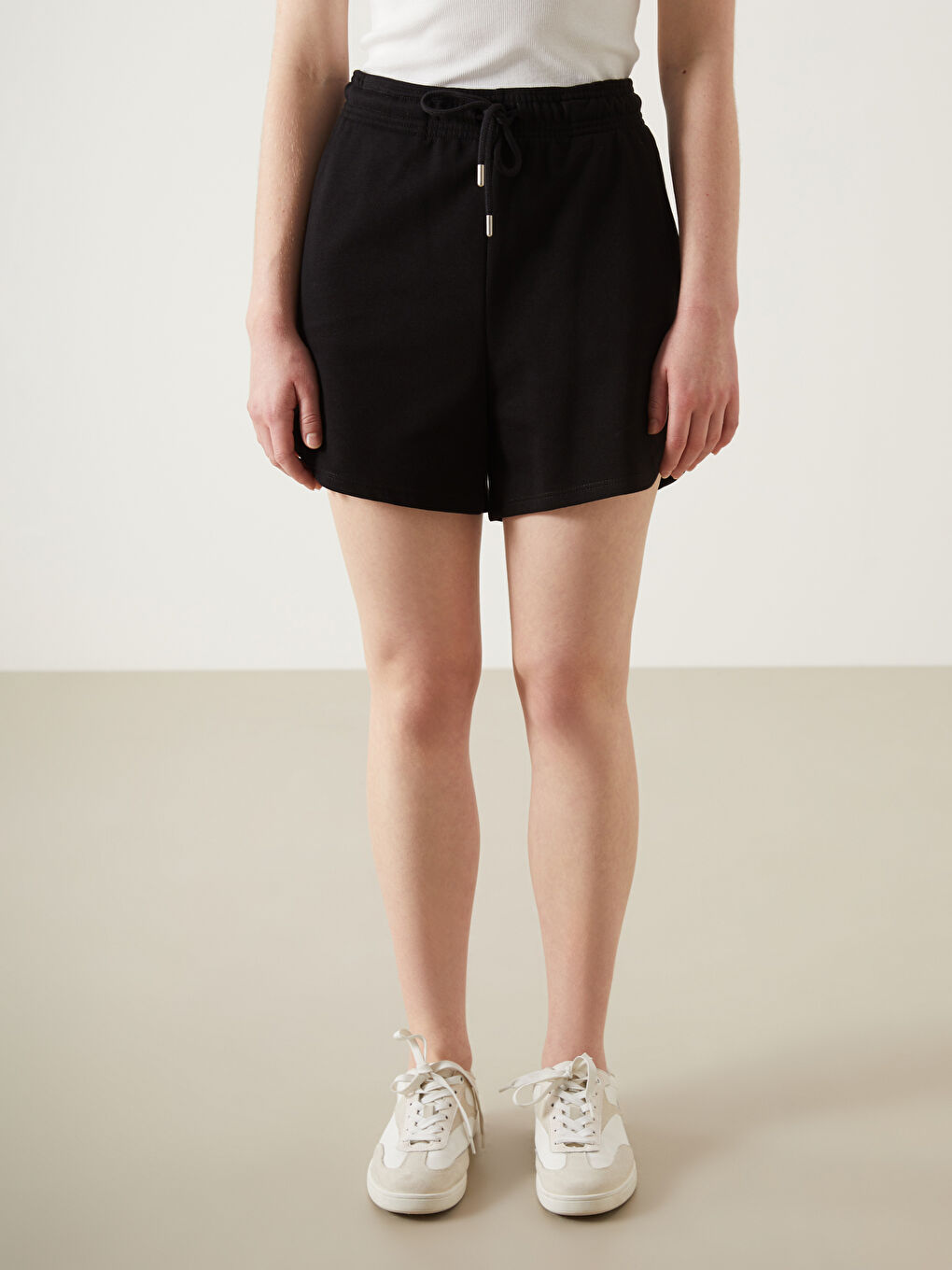 Elasticated Waist Women's Shorts -S5G274Z8-CVL