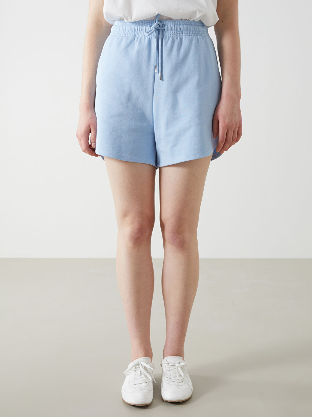 Elasticated Waist Women's Shorts -S5G274Z8-FMR
