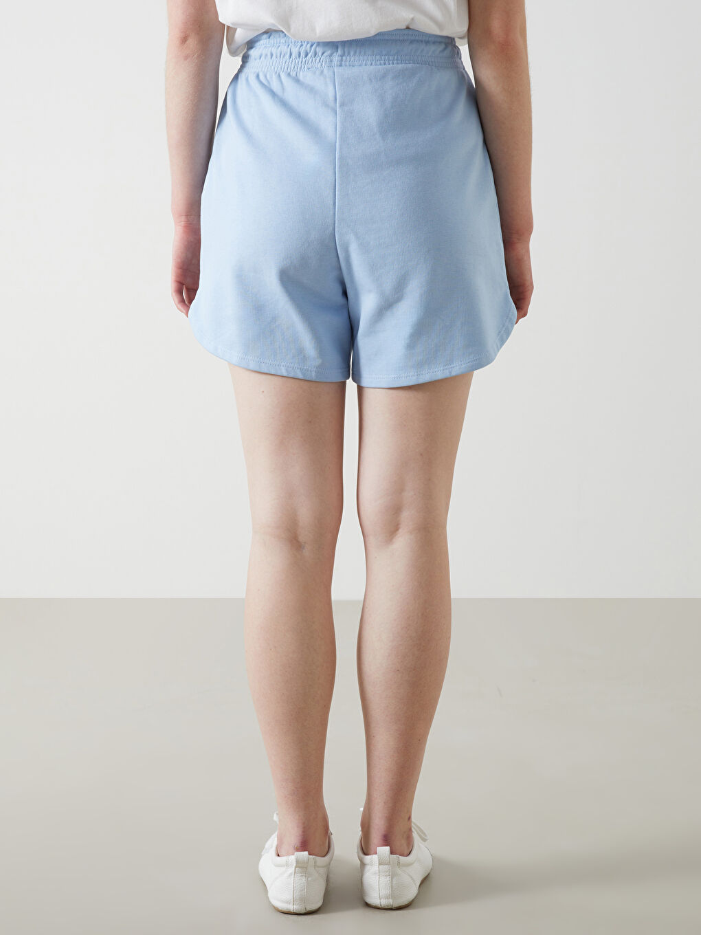 Elasticated Waist Women's Shorts -S5G274Z8-FMR