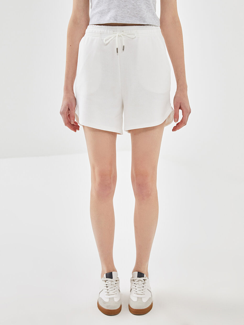 Elasticated Waist Women's Shorts -S5G274Z8-R9J
