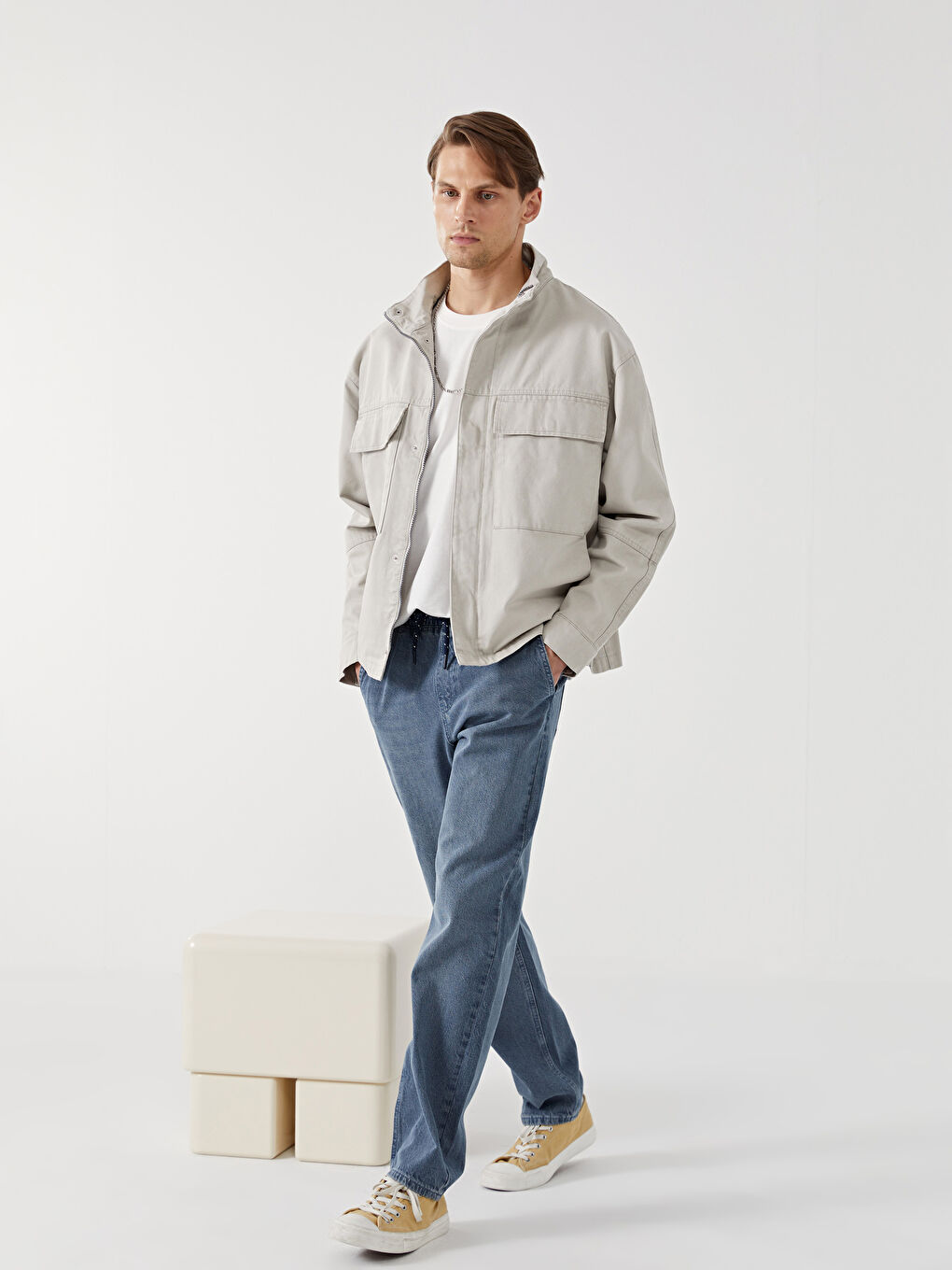 İndigo Baggy Fit Erkek Jean Pantolon