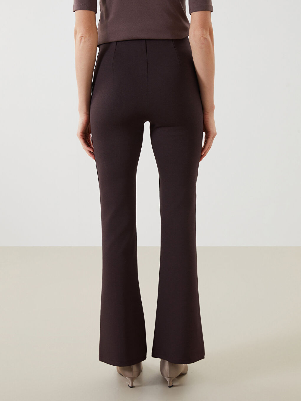 Elastic Waist Flared Trousers For Women -S5G312Z8-HKQ