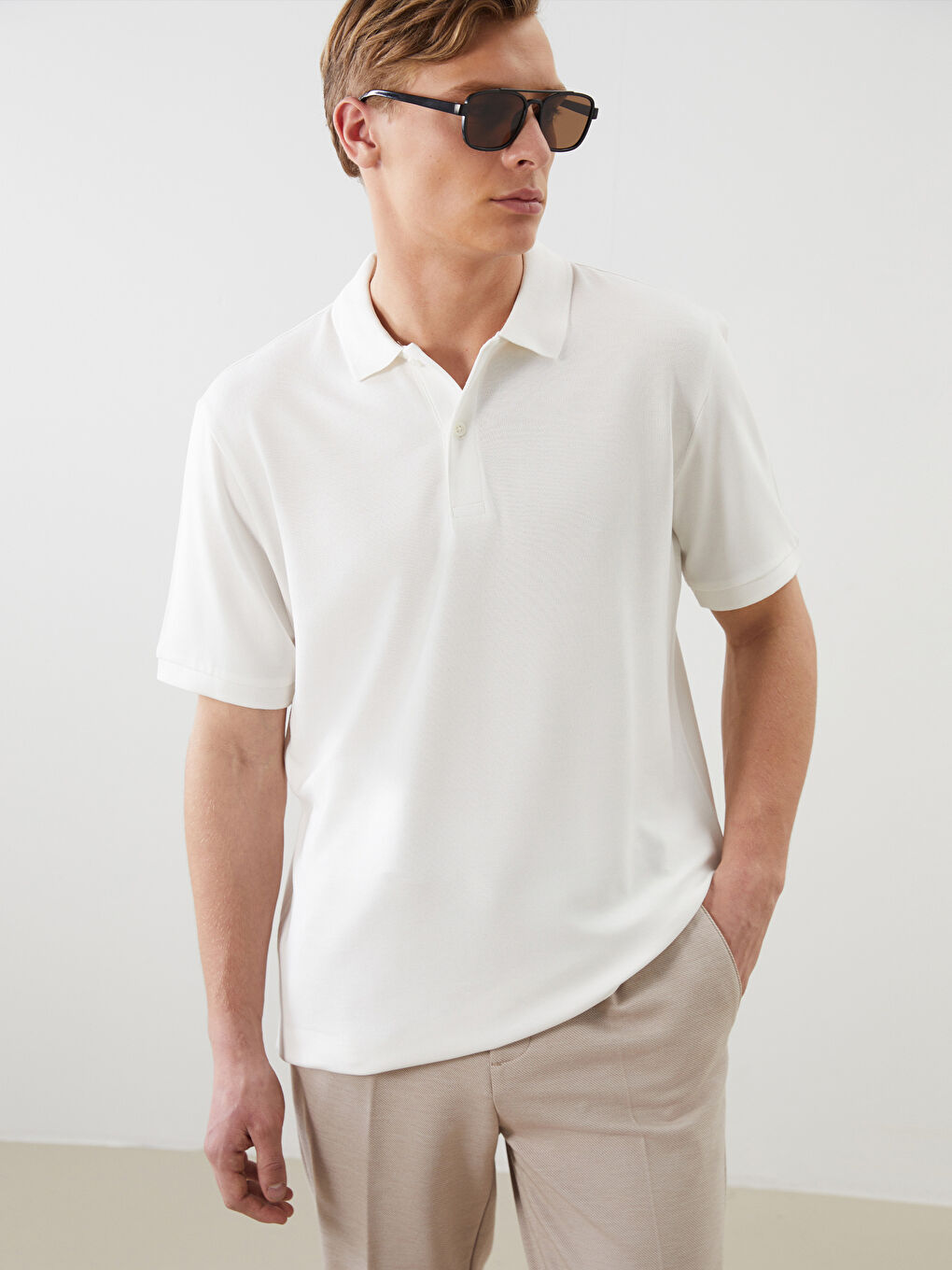 Men's Polo Neck T-Shirt -S5G351Z8-R9J