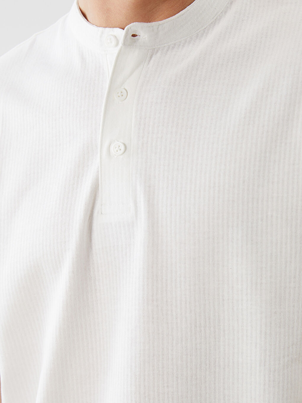 SOUTHBLUE Grandad Collar Short Sleeve Men's T-Shirt -S5G352Z8-R9J