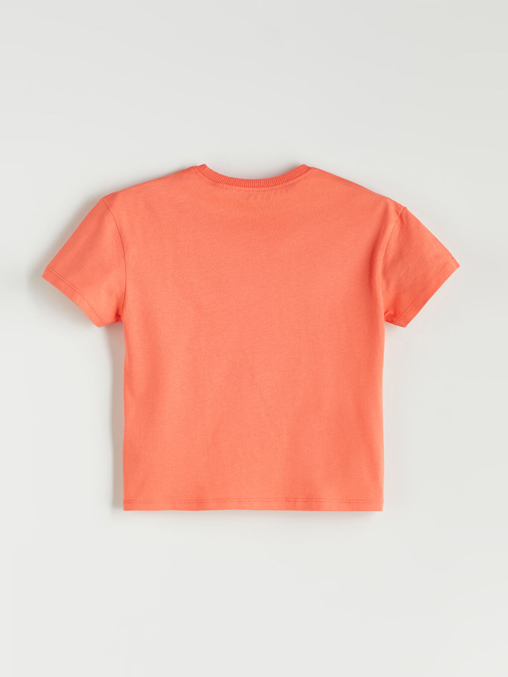 Mercan Bisiklet Yaka Baskılı Erkek Çocuk Tişört-1