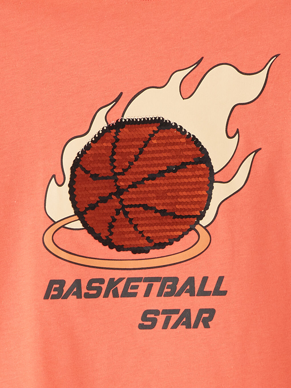 Mercan Bisiklet Yaka Baskılı Erkek Çocuk Tişört-2