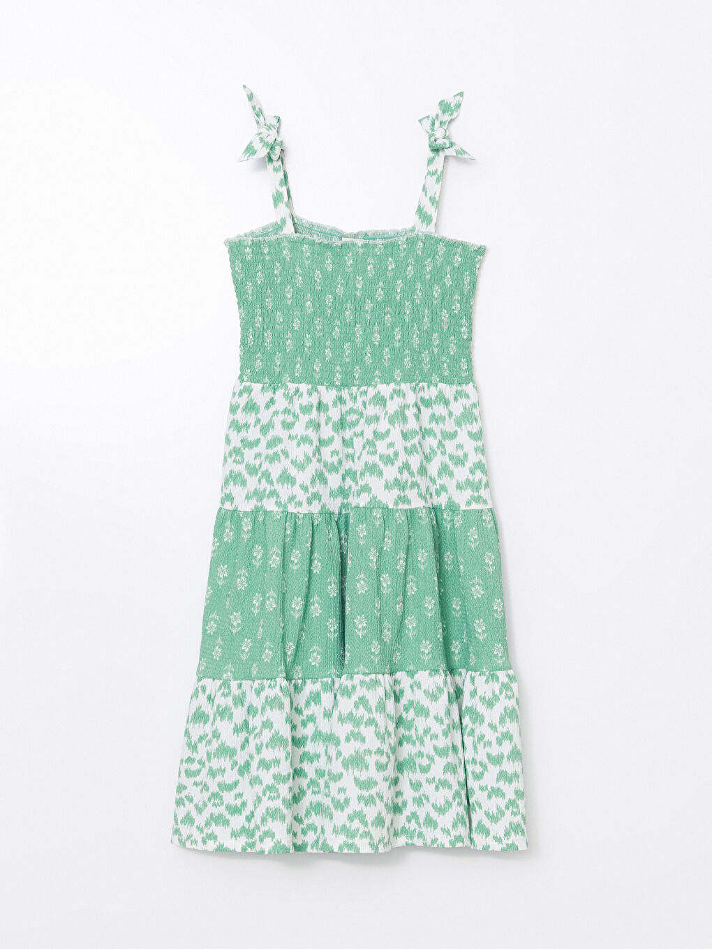 Printed Layered Girls' Dress -S5G383Z4-LU7