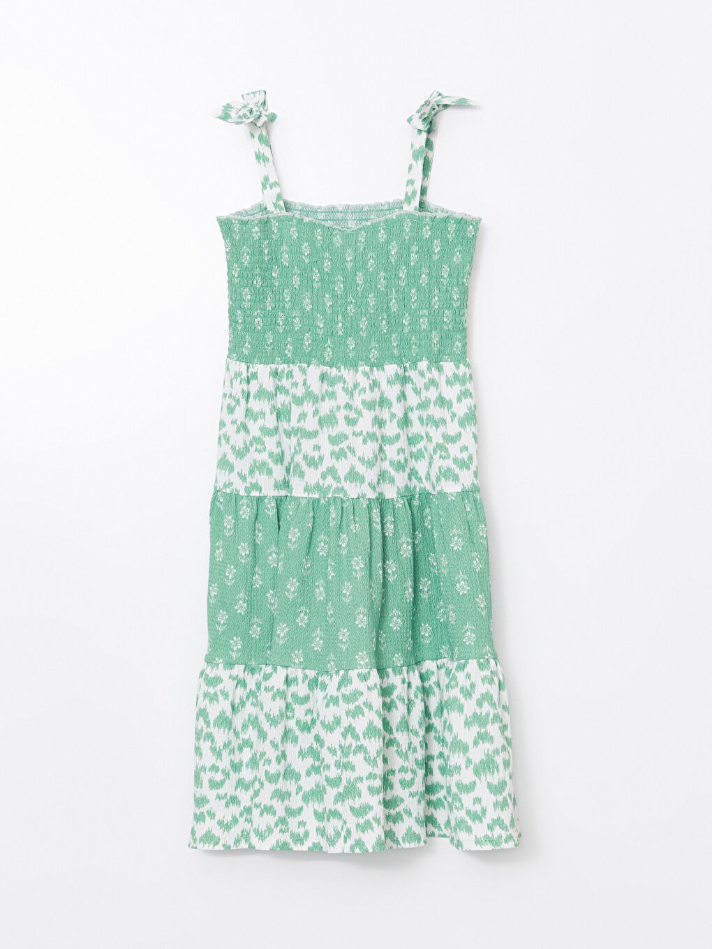 Printed Layered Girls' Dress -S5G383Z4-LU7