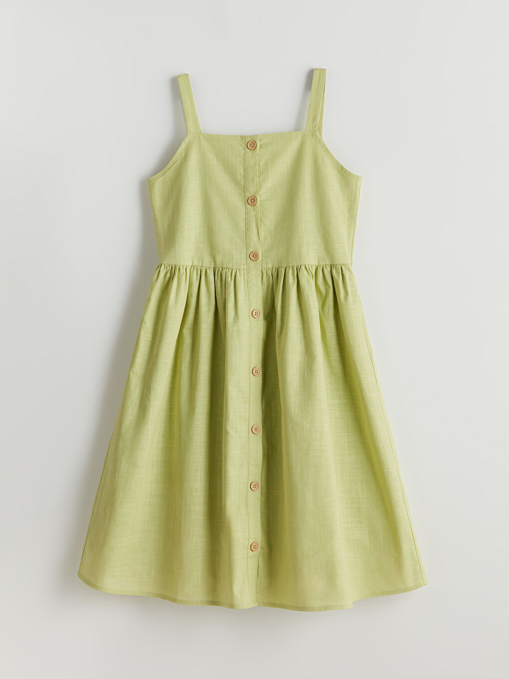 LC Waikiki Plain Buttoned Girls' Dress -S5G385Z4-G5D