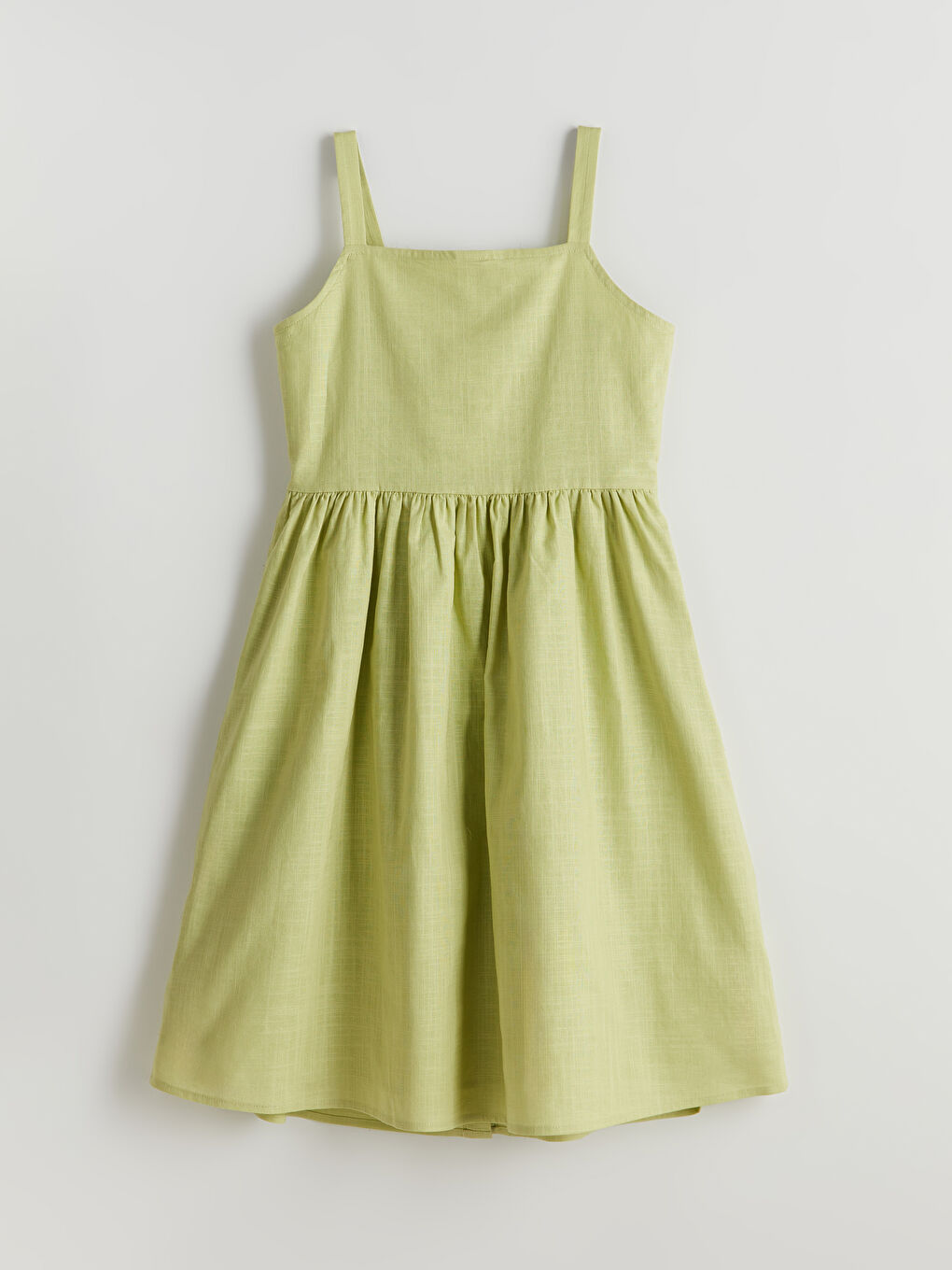 LC Waikiki Plain Buttoned Girls' Dress -S5G385Z4-G5D
