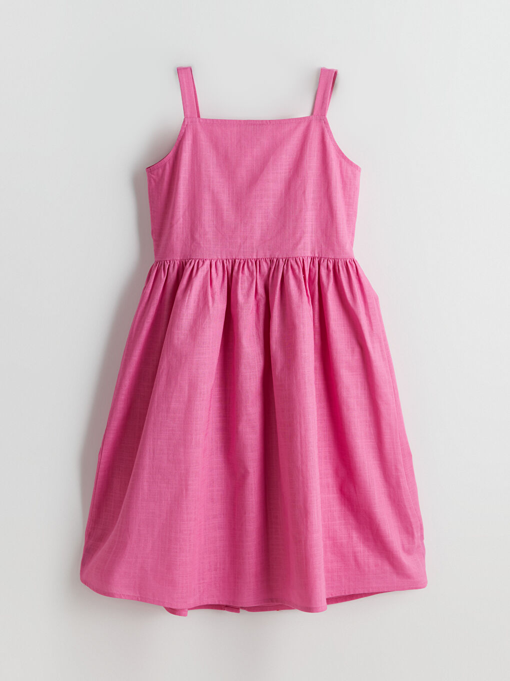 LC Waikiki Plain Buttoned Girls' Dress -S5G385Z4-GWG