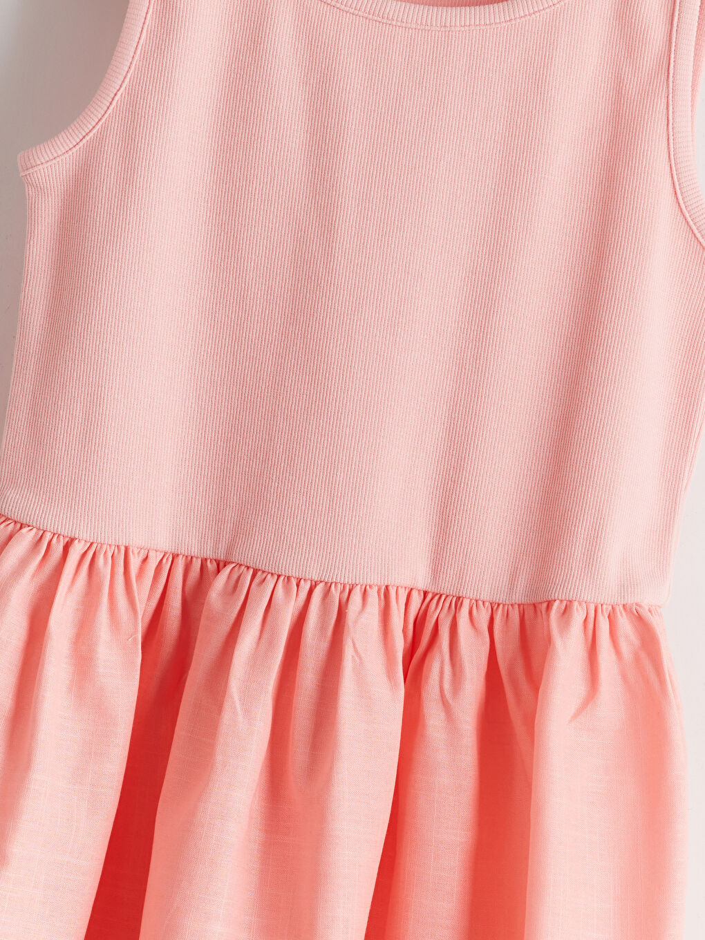 LC Waikiki Plain Pleated Girls' Above Knee Dress -S5G386Z4-YTJ