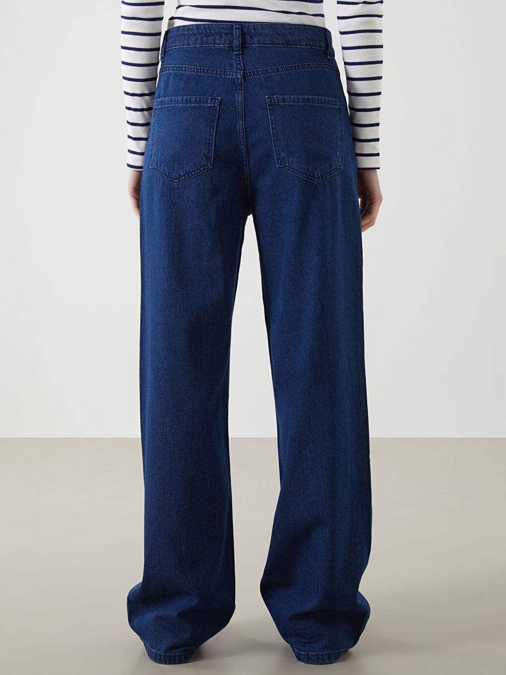 LCW ECO Indigo Wideleg Kadın Jean Pantolon - 3