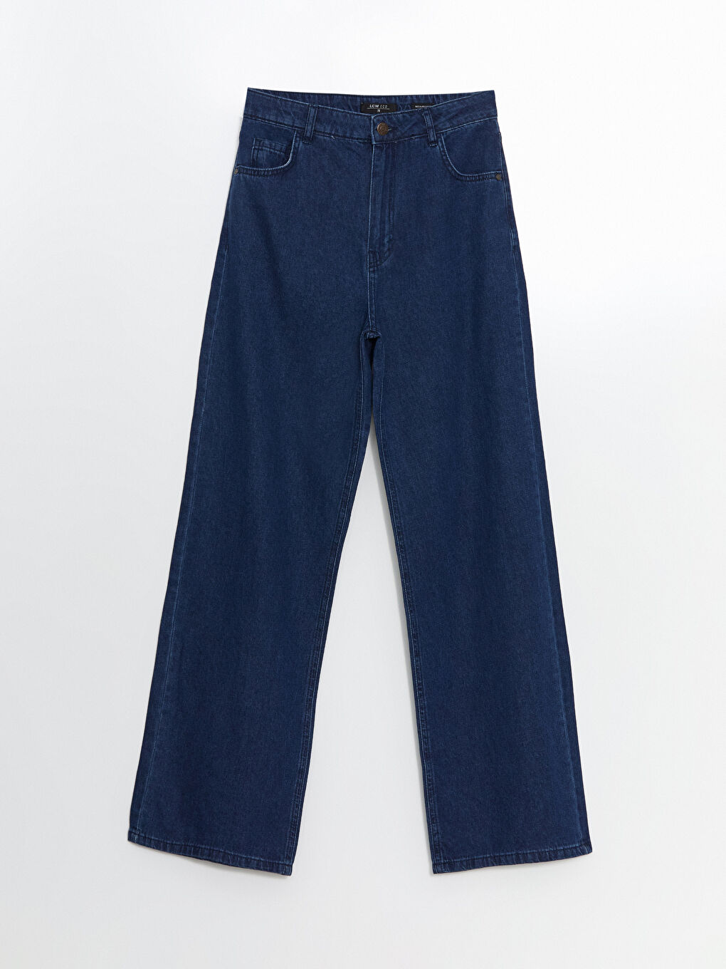 LCW ECO Indigo Wideleg Kadın Jean Pantolon - 4