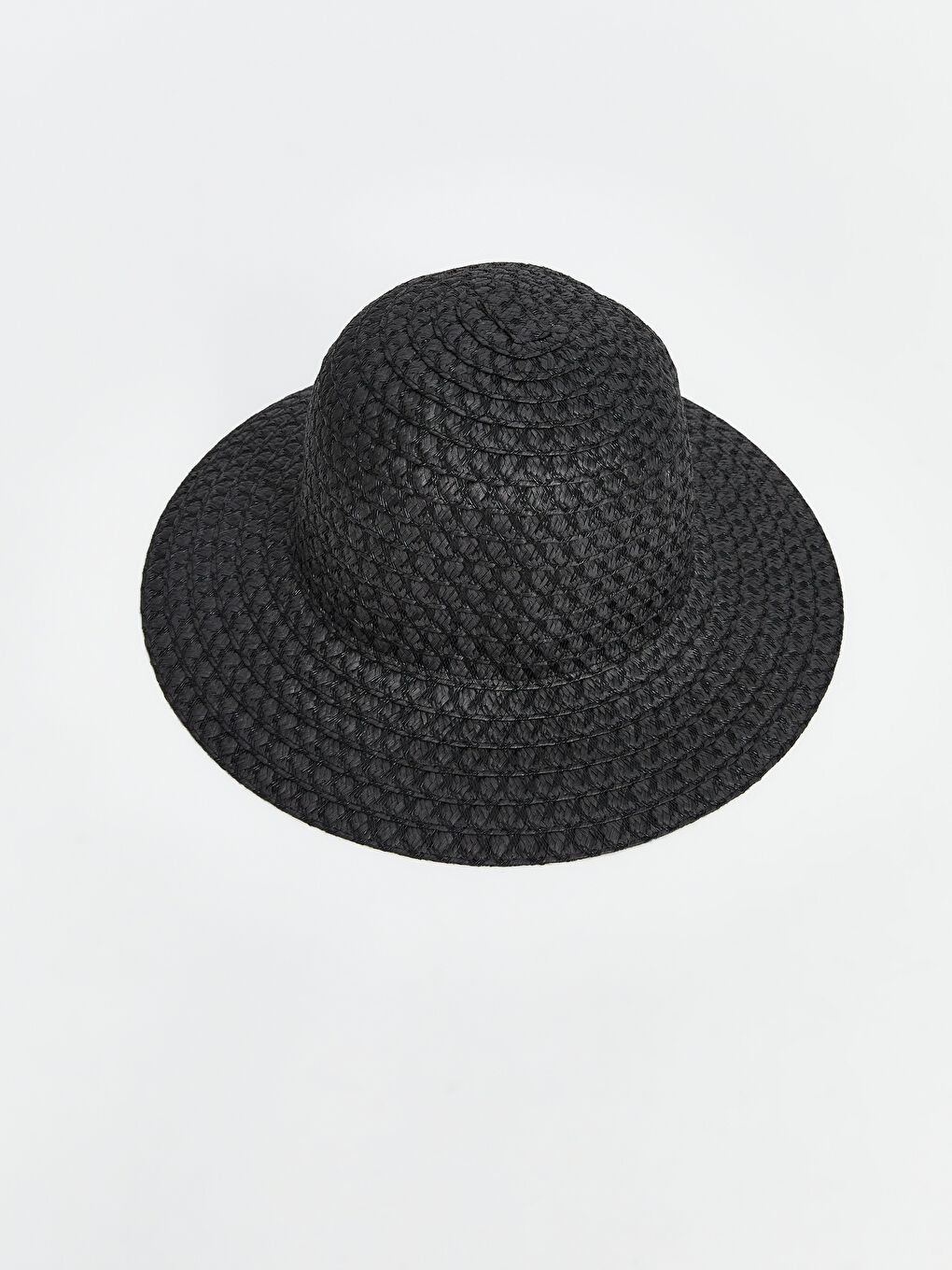 LCW ACCESSORIES Siyah Hasır Kadın Fötr Şapka - 3