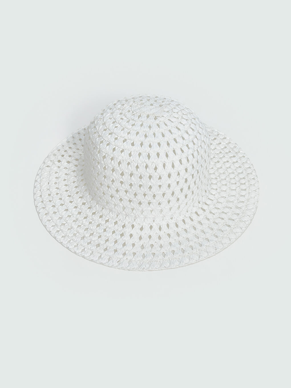 LCW ACCESSORIES Beyaz Hasır Kadın Fötr Şapka - 3