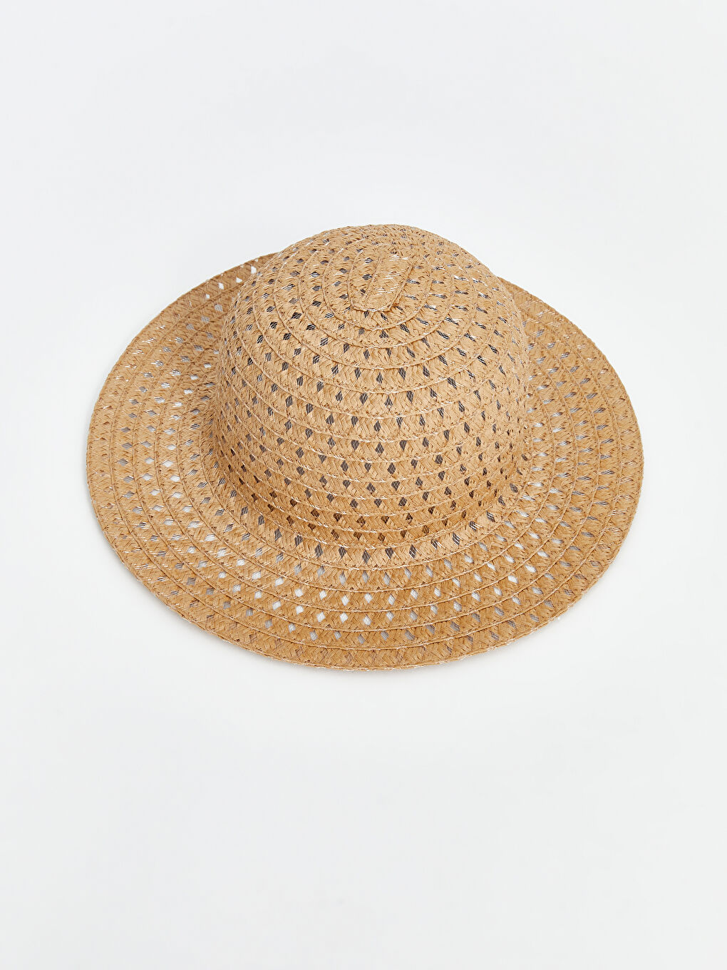 LCW ACCESSORIES Bej Hasır Kadın Fötr Şapka - 3