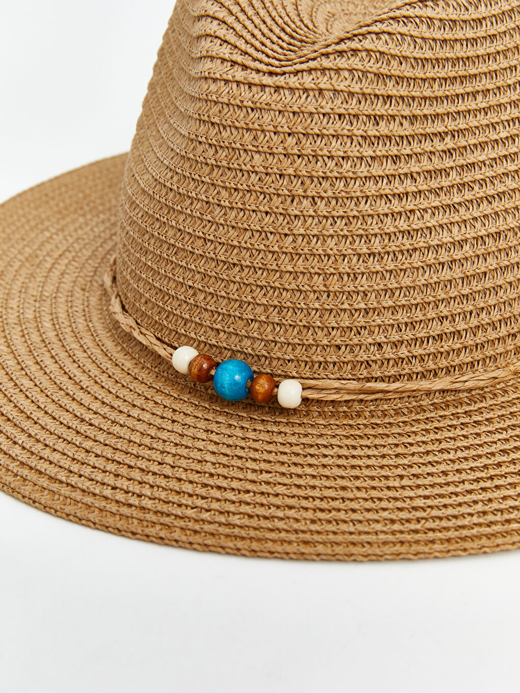 LCW ACCESSORIES Bej Kadın Hasır Şapka - 3