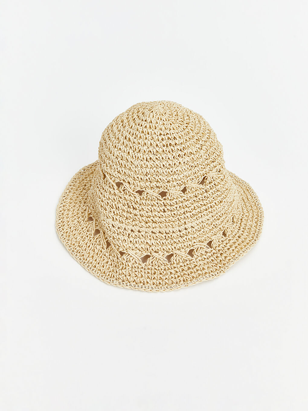 LCW ACCESSORIES Bej Kadın Hasır Şapka - 1