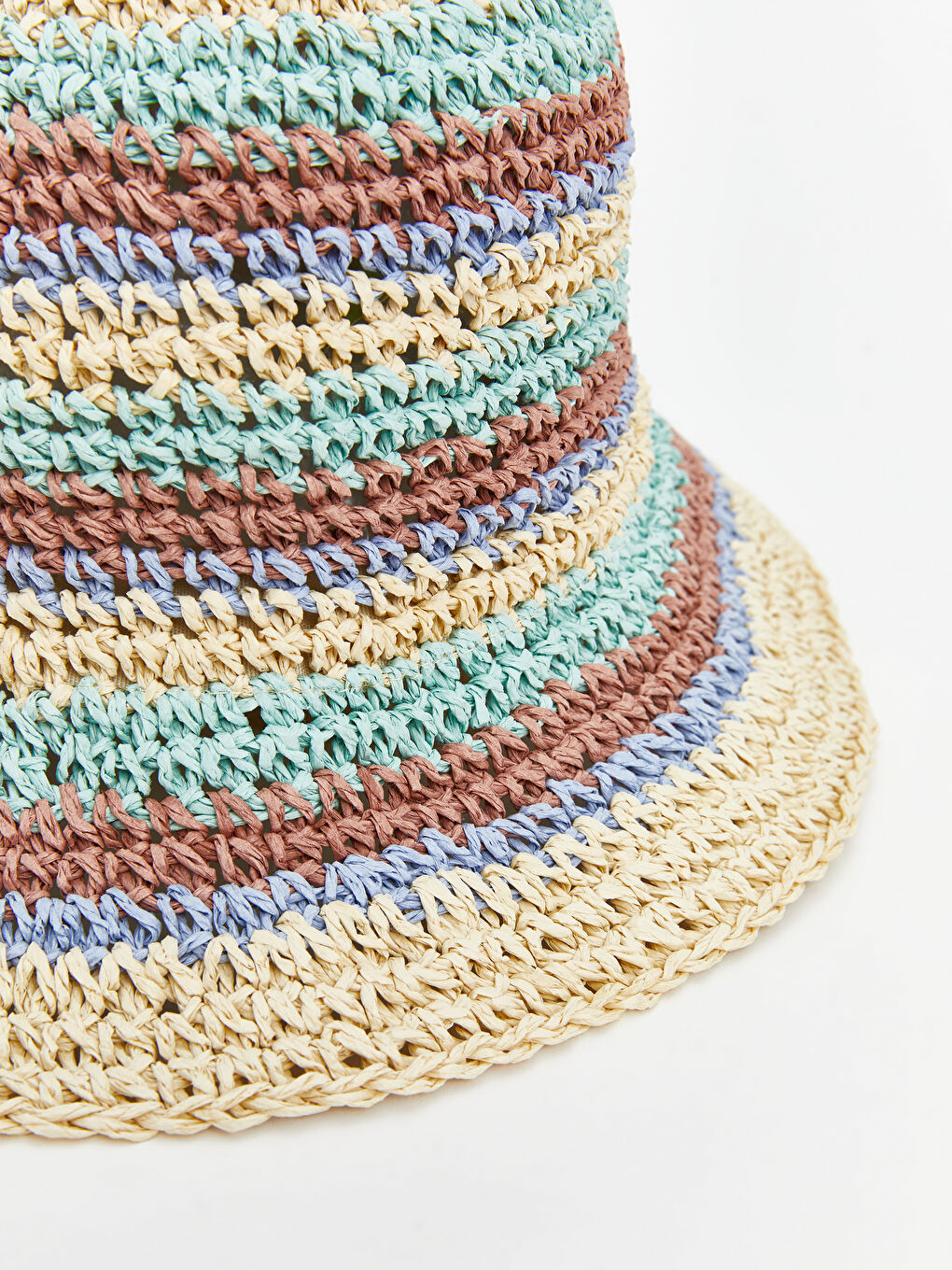 LCW ACCESSORIES Bej Kadın Hasır Şapka - 1