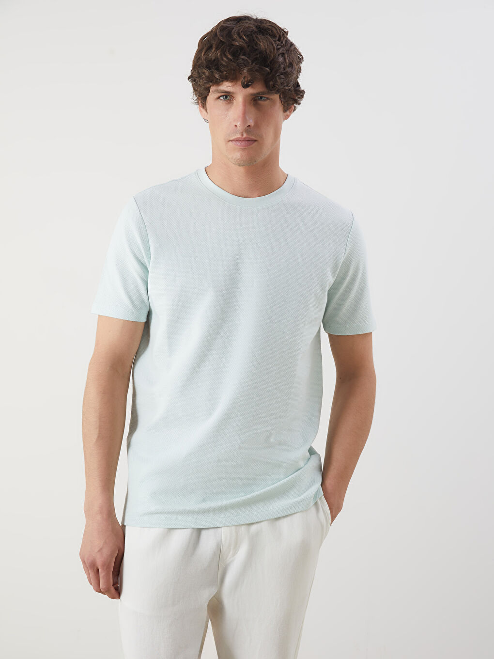 LCW Vision Crew Neck Short Sleeve Men's T-Shirt -S5G415Z8-J1R