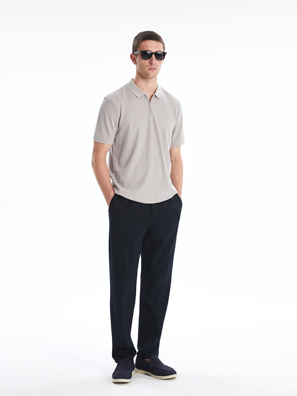 Men's Polo Neck T-Shirt -S5G422Z8-J0B