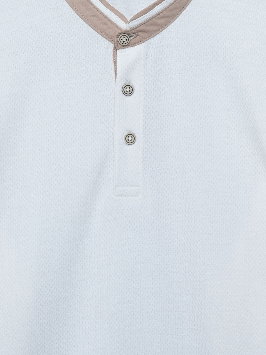 LCW Vision Grandad Collar Pique Men's T-Shirt -S5G423Z8-R9J