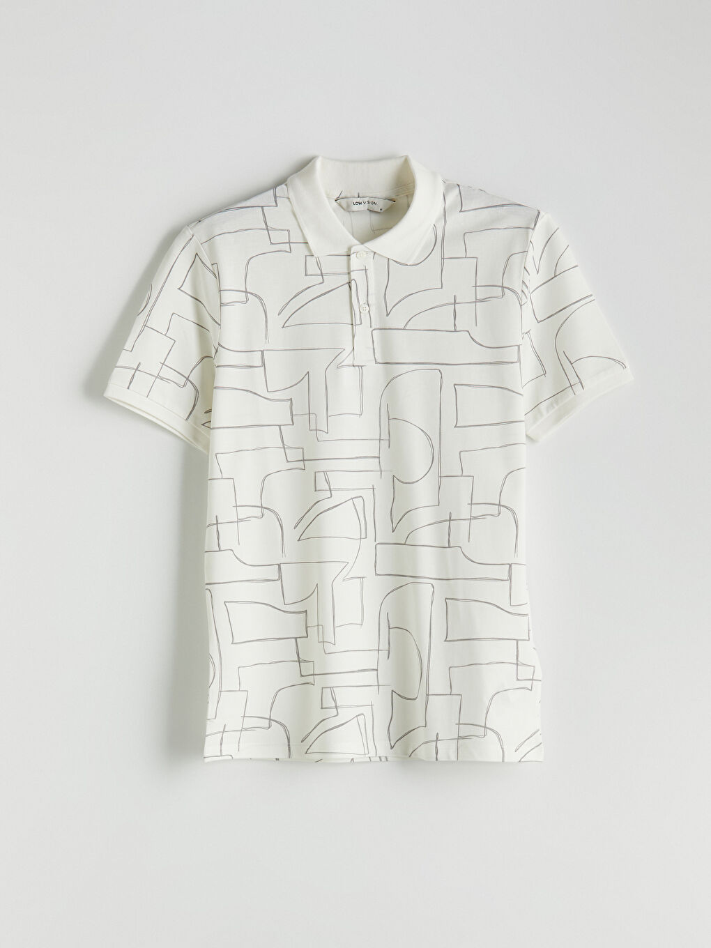LC Waikiki Polo Neck Short Sleeve Patterned Pique Men's T-Shirt -S5G424Z8-R9J