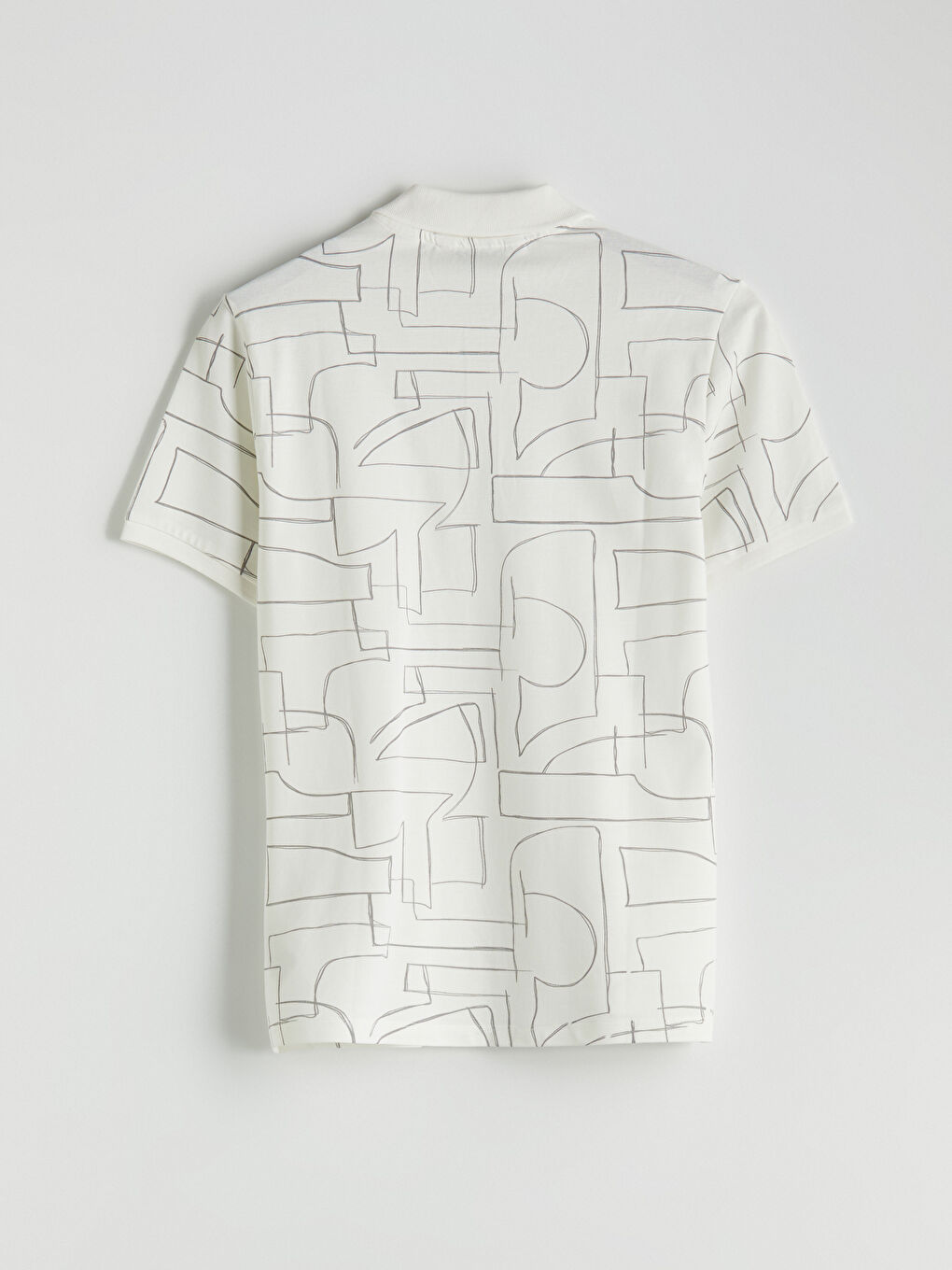 LC Waikiki Polo Neck Short Sleeve Patterned Pique Men's T-Shirt -S5G424Z8-R9J