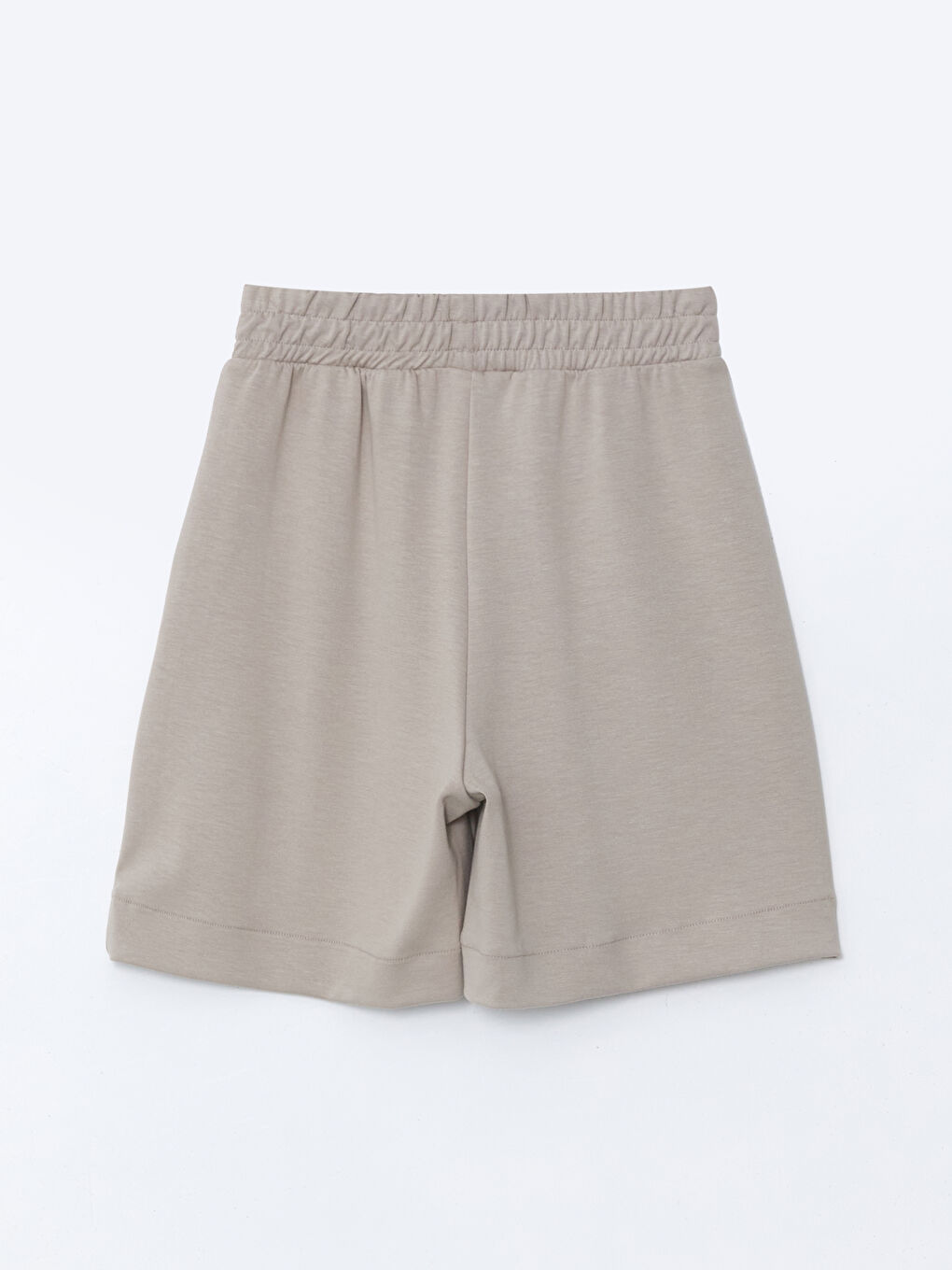 Elasticated Waist Women's Shorts -S5G435Z8-GEY