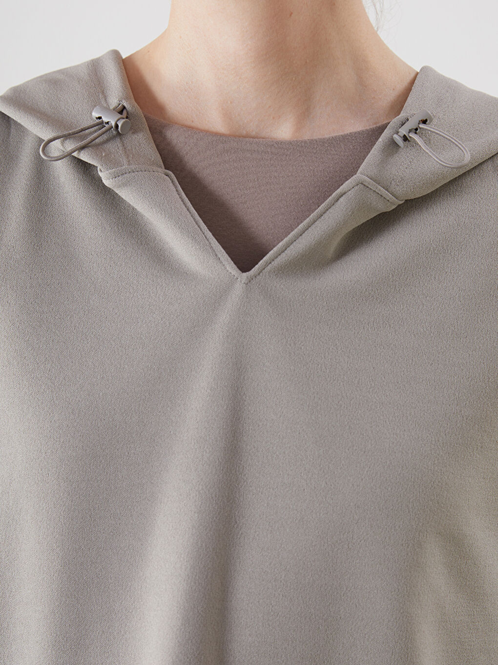 Hooded Oversize Women's T-Shirt -S5G441Z8-GTC