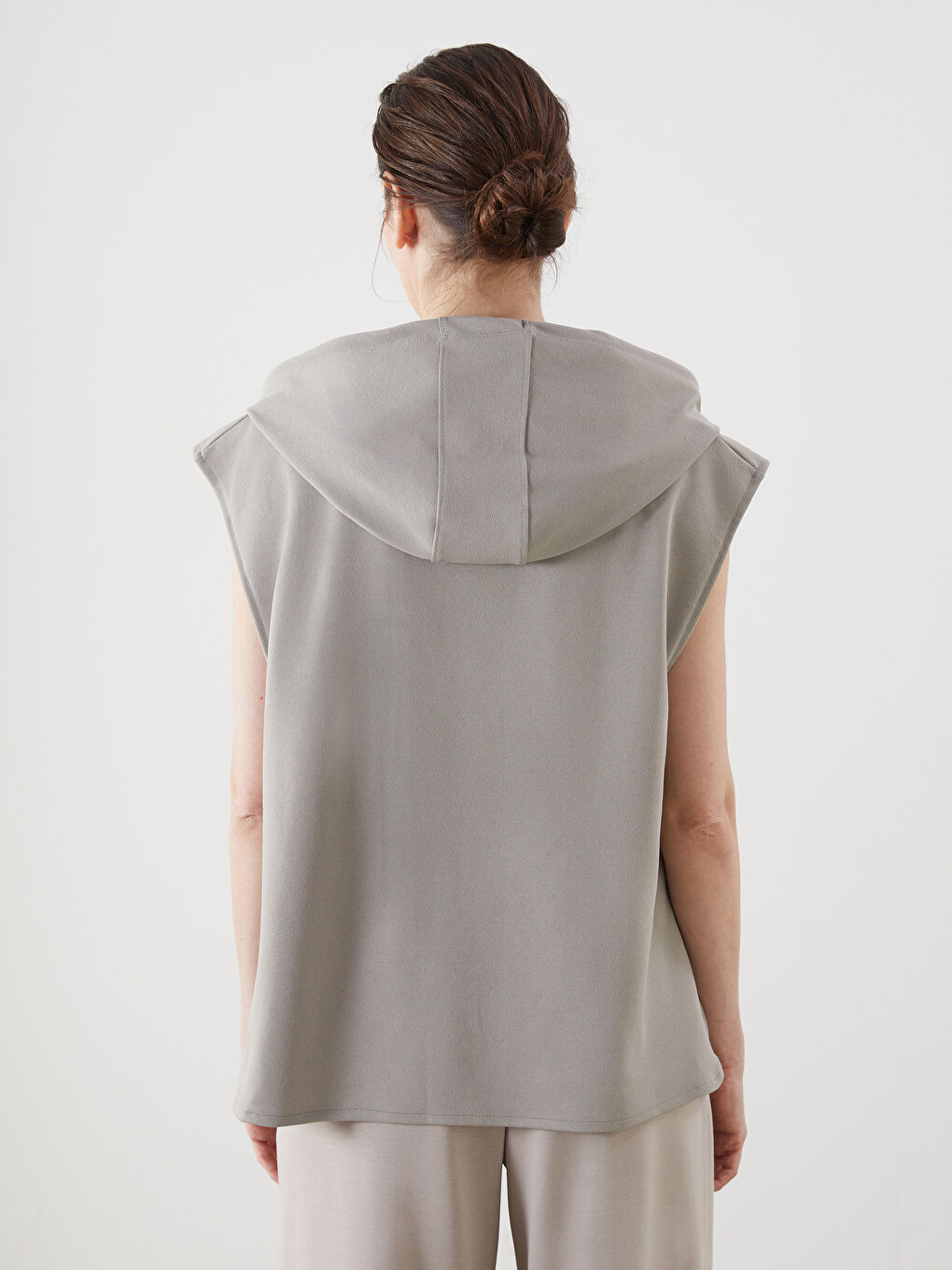 Hooded Oversize Women's T-Shirt -S5G441Z8-GTC