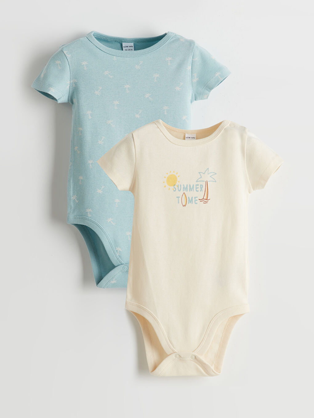 Printed Baby Boy Snap Fastener Body 2 Pack -S5G453Z1-FDL