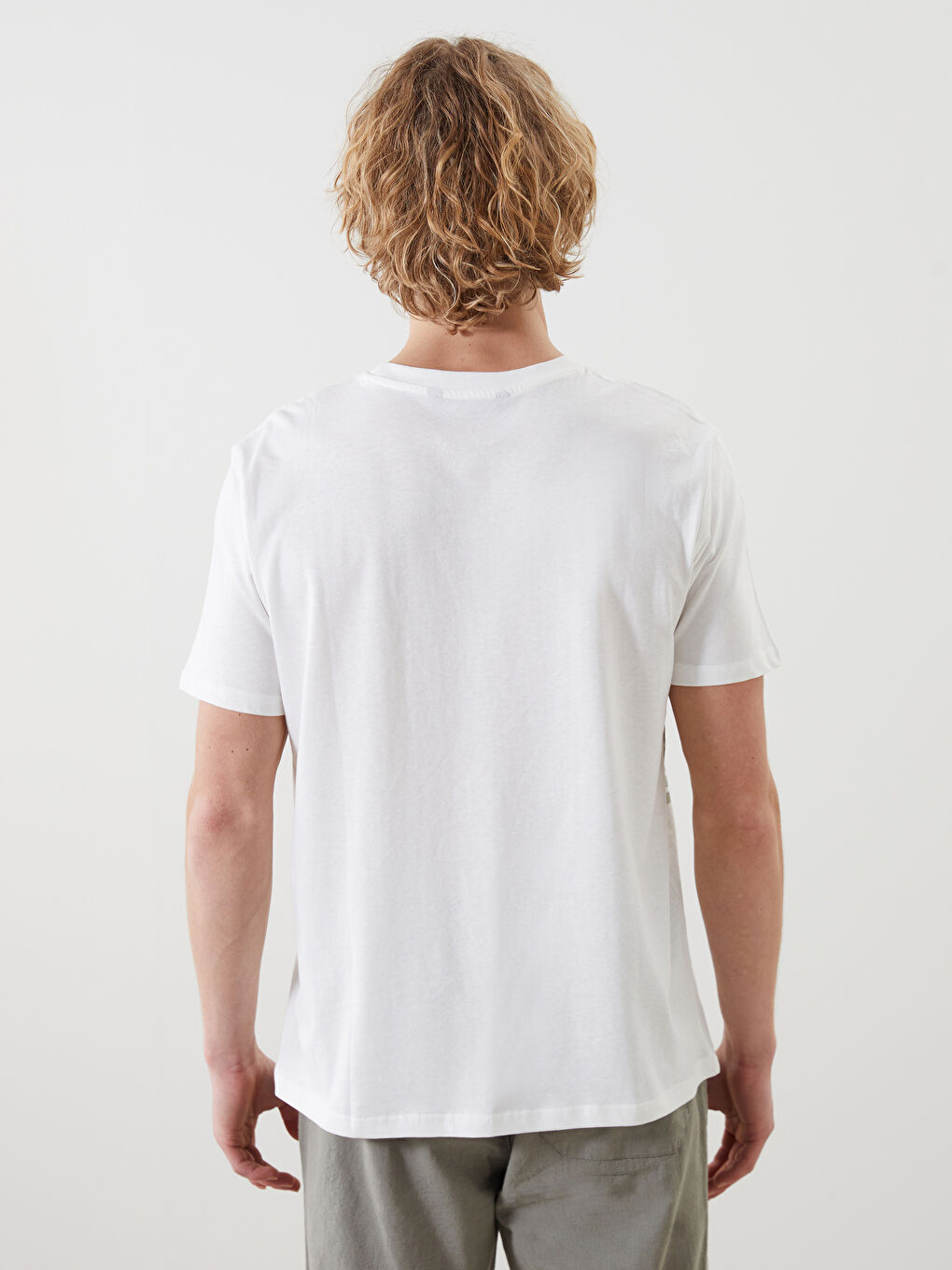 XSIDE Crew Neck Striped Pocket Men's T-Shirt -S5G474Z8-LRR