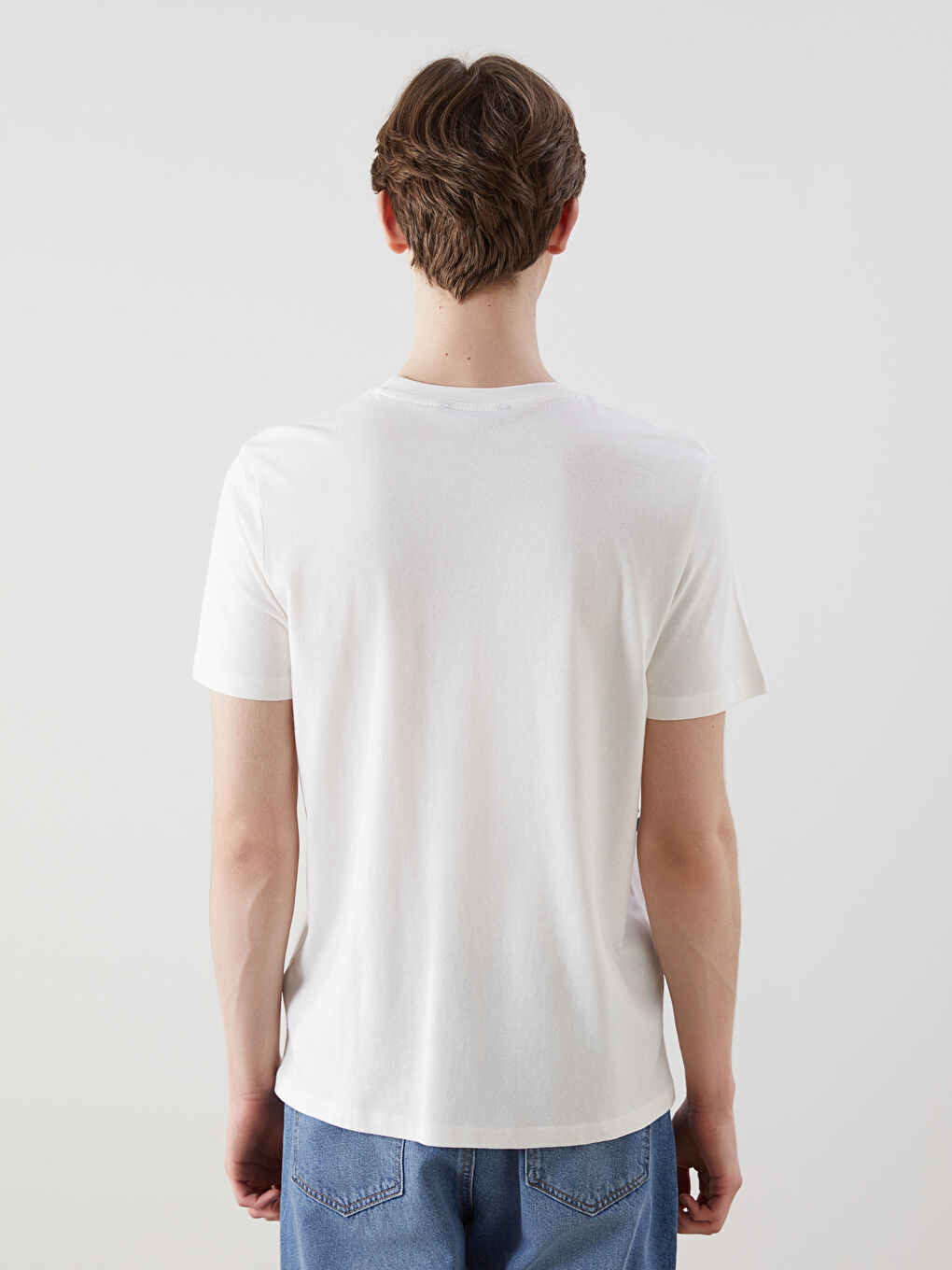 XSIDE Crew Neck Striped Pocket Men's T-Shirt -S5G474Z8-LSJ