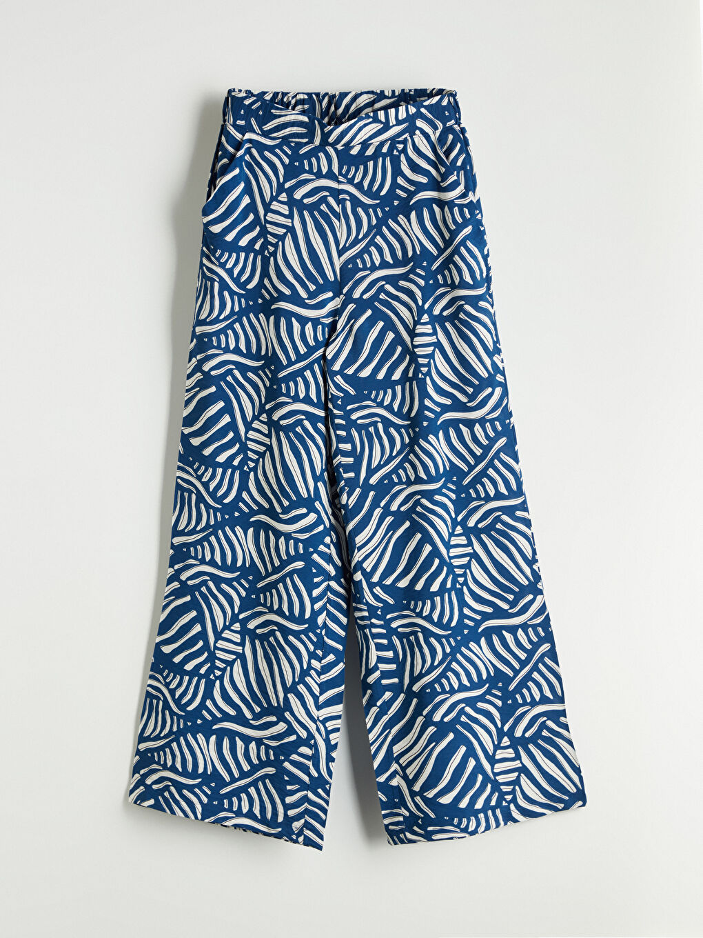LCW Modest Elasticated Waist Patterned Women's Trousers -S5G476Z8-LQQ