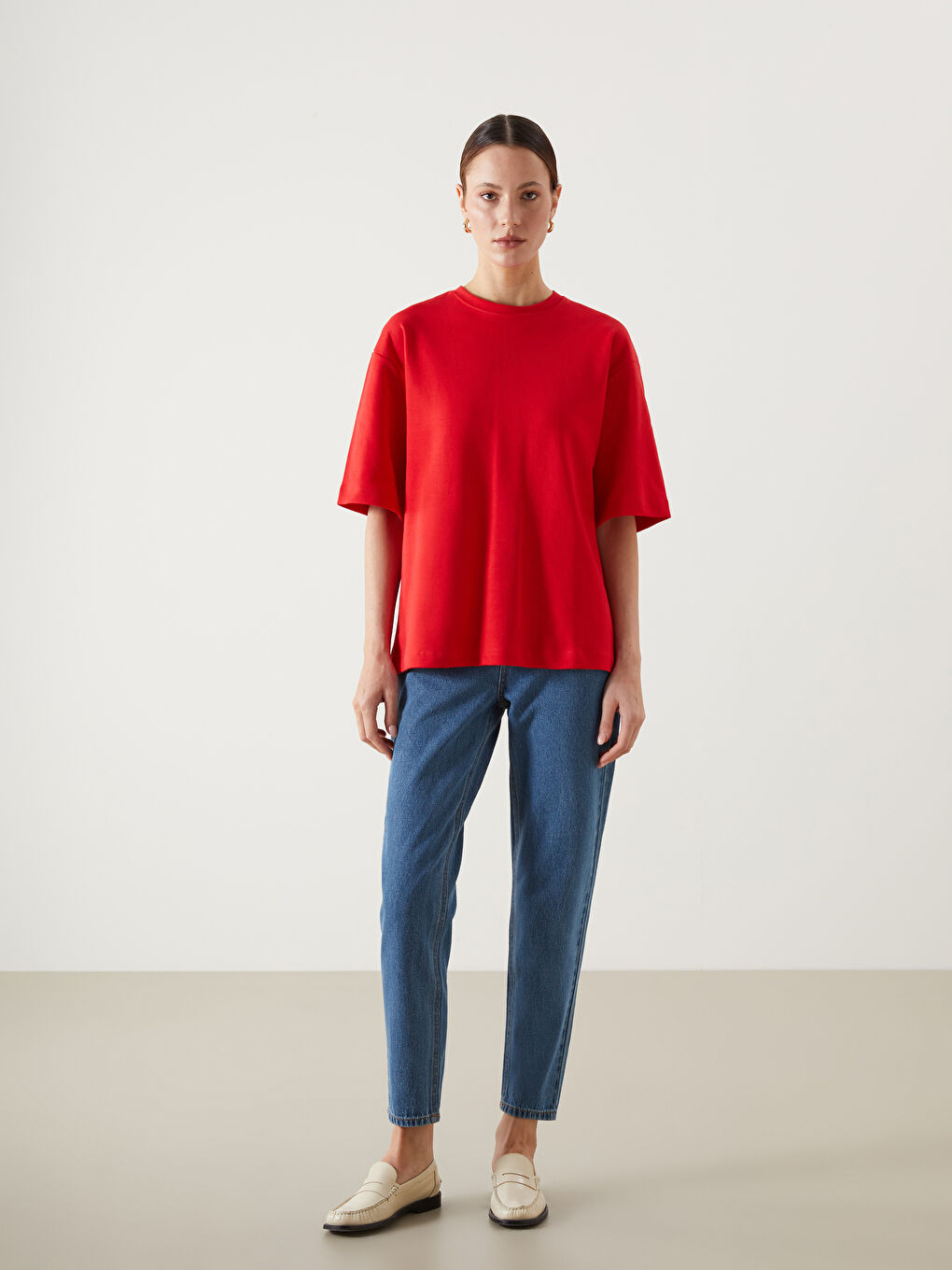 LCW Vision Crew Neck Women's T-Shirt -S5G478Z8-HC3