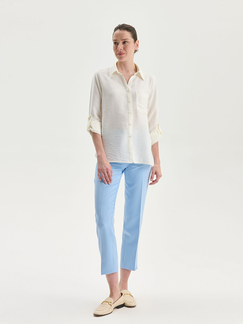 LCWAIKIKI Classic Regular Fit Women's Shirt -S5G487Z8-EEW