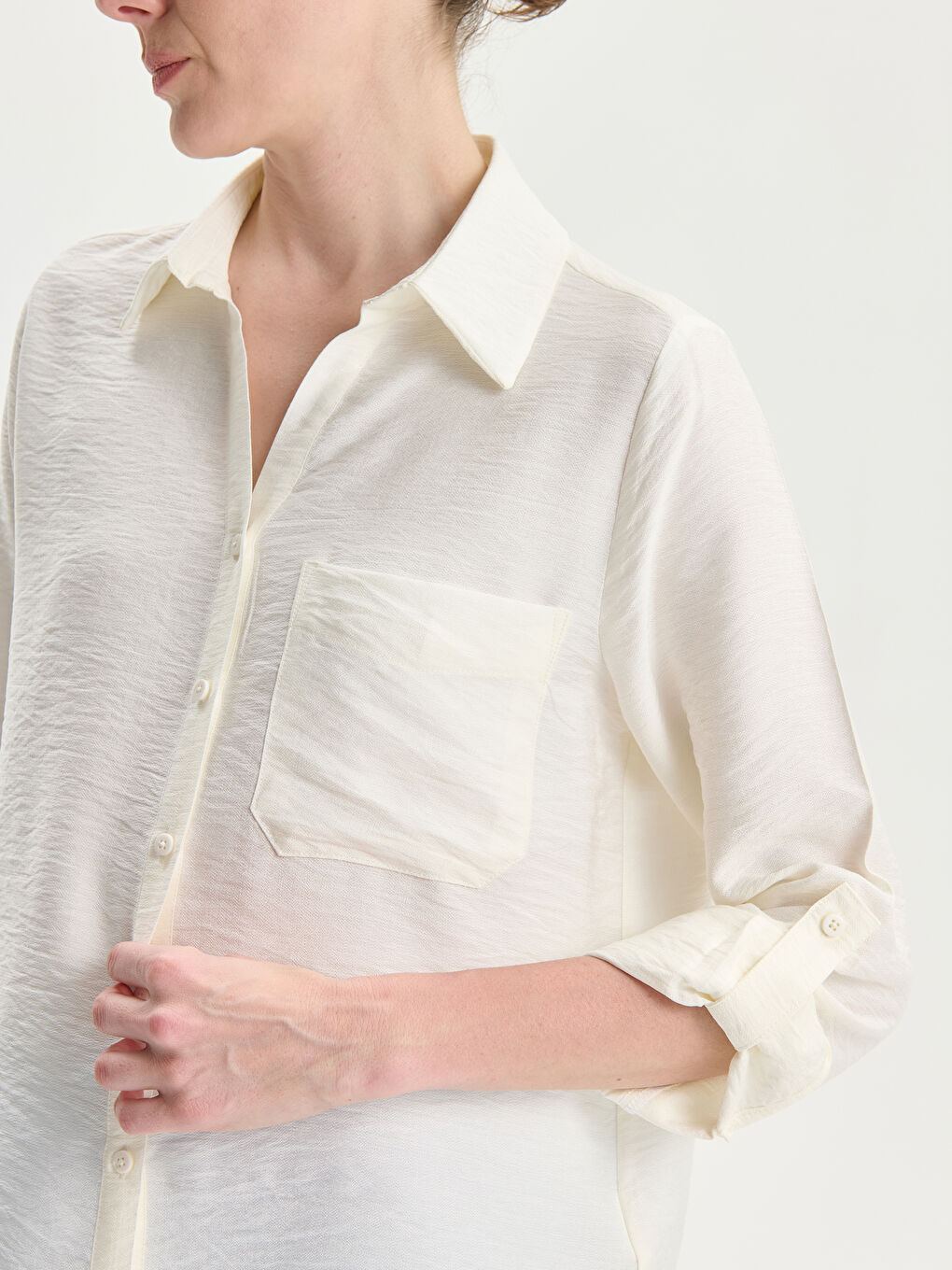 LCWAIKIKI Classic Regular Fit Women's Shirt -S5G487Z8-EEW