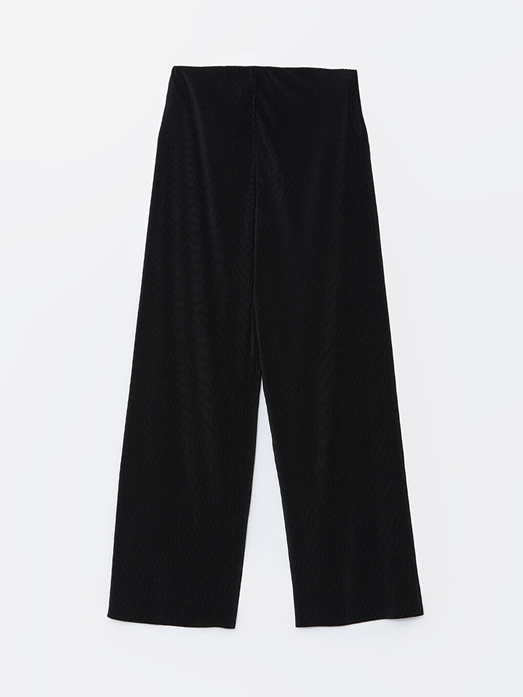 Elasticated Waist Textured Wide Leg Women's Trousers -S5G494Z8-CVL