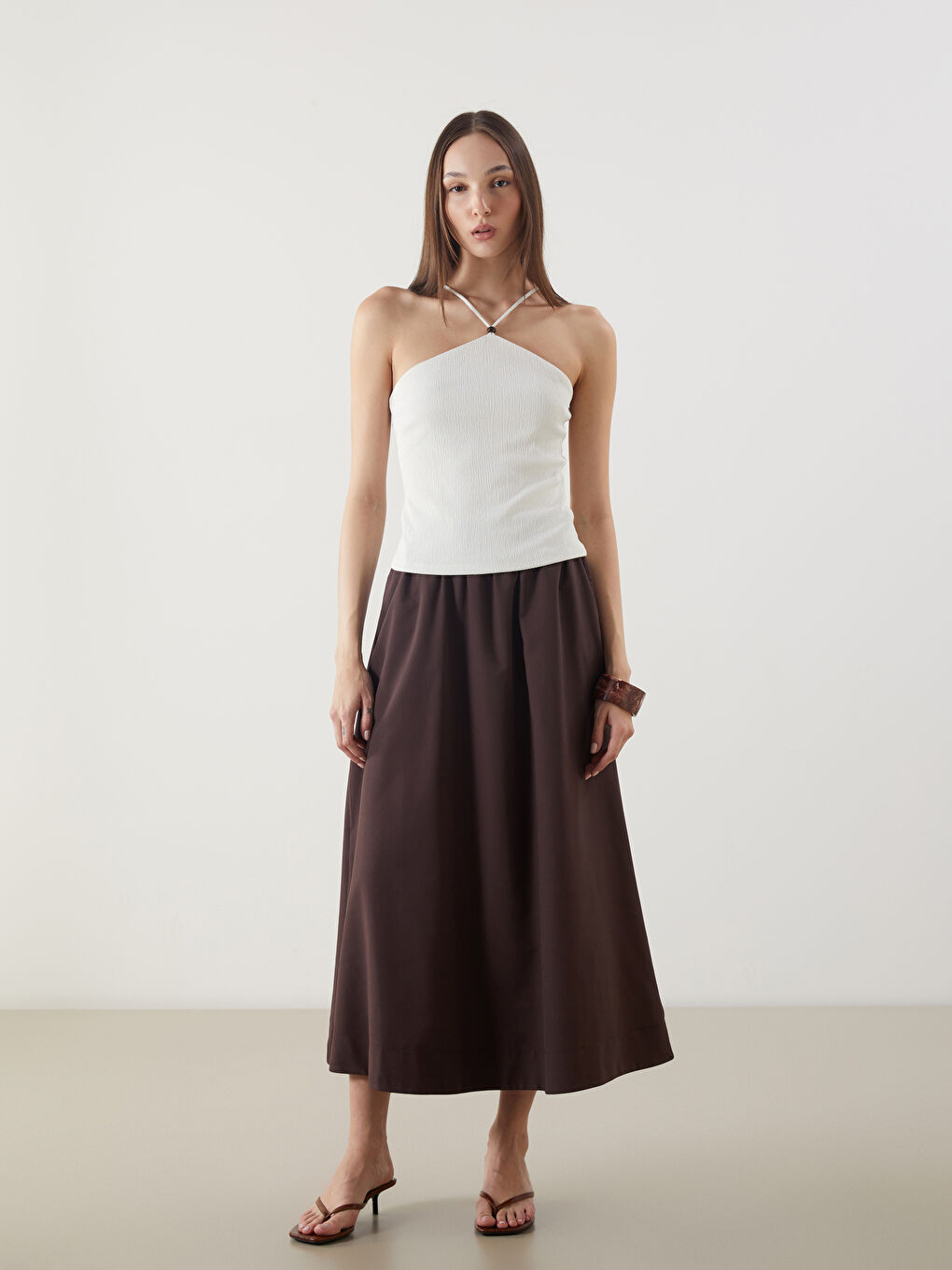 Bluza sa halter okovratnikom -S5G497Z8-FEW