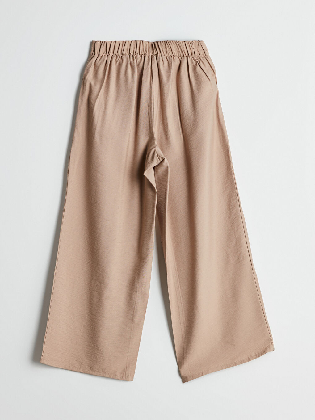 Wide Leg Women Trousers With Elastic Waist -S5G514Z8-JKX