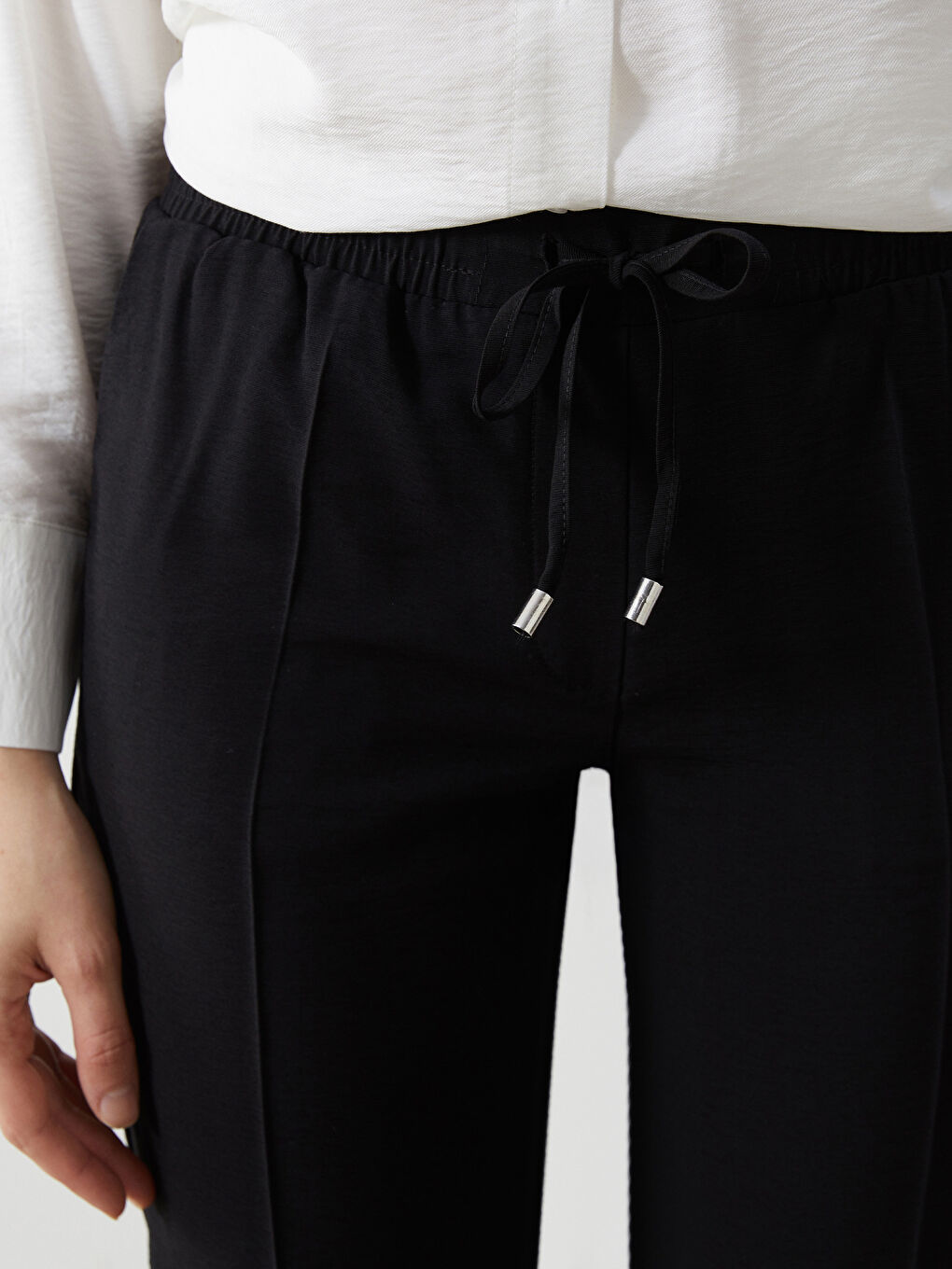 Elastic Waist Women'S Pants -S5G514Z8-RQL
