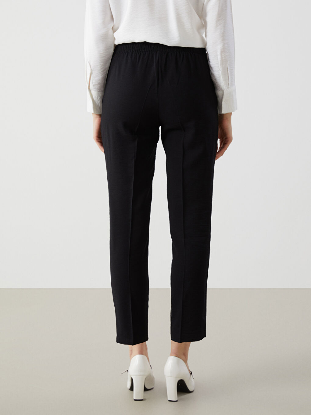Elastic Waist Women'S Pants -S5G514Z8-RQL